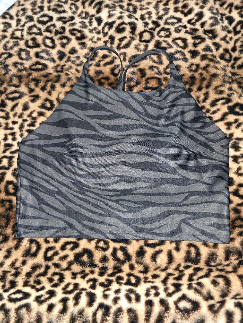 Old Navy Womens Zebra Active Bralette XL